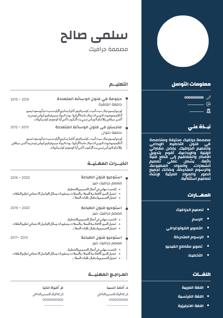 سيرة ذاتية نموذجية E