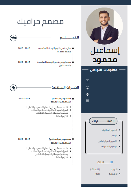 سيرة ذاتية نموذجية D